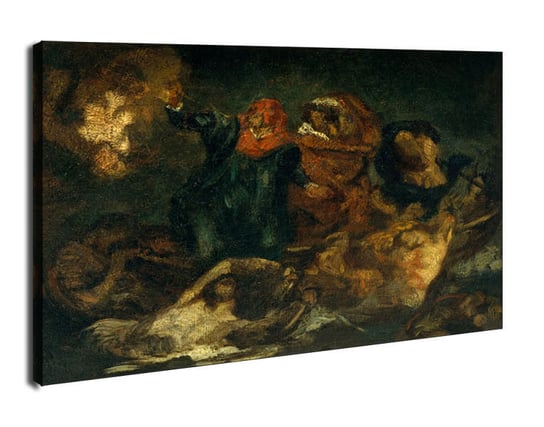 Copy after Delacroix`s Bark of Dante, Edouard Manet - obraz na płótnie 80x60 cm Galeria Plakatu