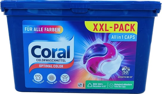 Coral All in 1 Optimal Color kapsułki 50p 1060g Unilever