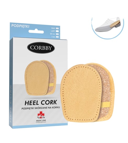 Corbby heel cork - podpiętka korkowa 0,5 cm r. 35-39 OEM