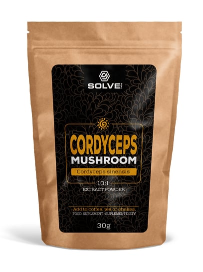 Cordyceps (Cordyceps sinensis) 10:1 Mushroom Powder 30 g / Solve Labs Suplement diety Solve Labs