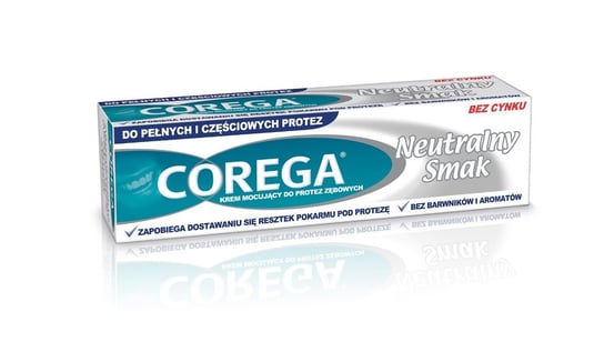 Corega, krem mocujący do protez zębowych Neutralny Smak, 40 g Corega