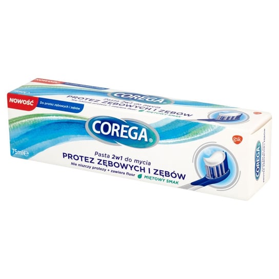 Corega, pasta do mycia protez zębowych i zębów 2w1, 75 ml Corega