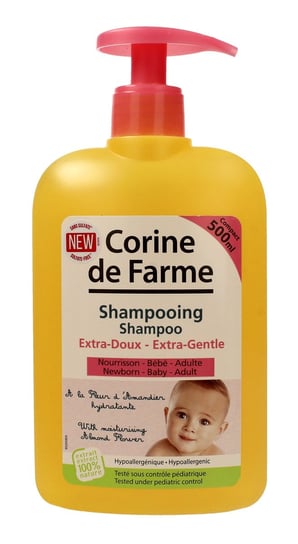 Corine de Farme, Bebe, Delikatny Szampon z wyciągiem z kwiatu migdałowca, 500 ml Corine de Farme