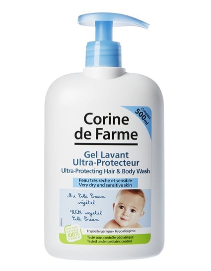 Corine de Farme, BeBe, Żel myjący ultraochronny 2w1, 500 ml Corine de Farme