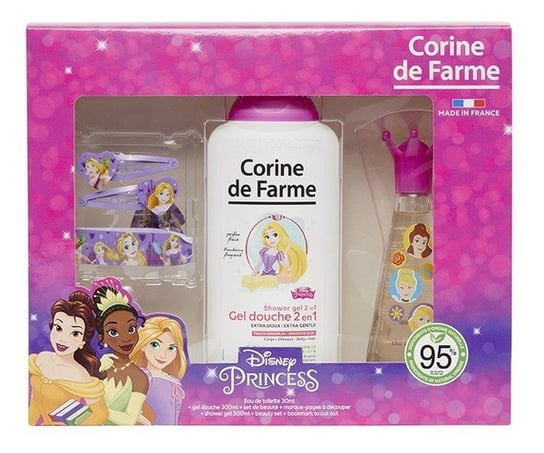 Corine De Farme Disney, zestaw prezentowy prezentowy dla dziewczynek, Princess, 4 szt. Corine de Farme