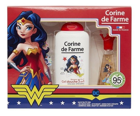Corine De Farme Disney, zestaw prezentowy prezentowy dla dziewczynek, Wonder Woman, 4 szt. Corine de Farme