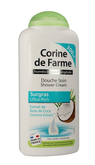 Corine de Farme, HBV, kremowy żel pod prysznic Kokos, 300 ml Corine de Farme