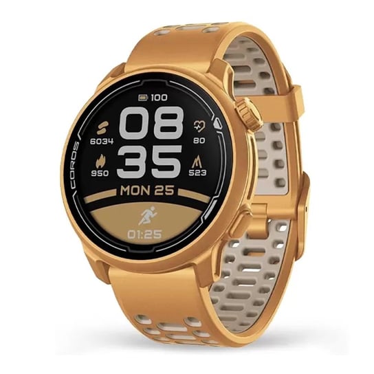 Coros Pace 2 GPS Sport Watch Złoty Z Silikonowym Paskiem (WPACE2-GLD) Coros