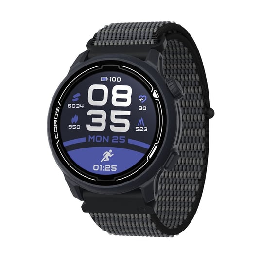 Coros, Zegarek sportowy, PACE 2 Premium GPS Sport Watch, granatowy, nylon Coros