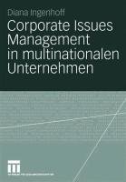 Corporate Issues Management in multinationalen Unternehmen Ingenhoff Diana