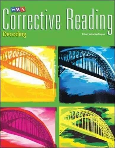 Corrective Reading Decoding Level B1, Workbook McGraw Hill