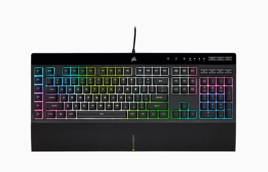 Corsair K55 RGB PRO XT Gaming Keyboard, RGB LED light, NA, Wired, Black Corsair