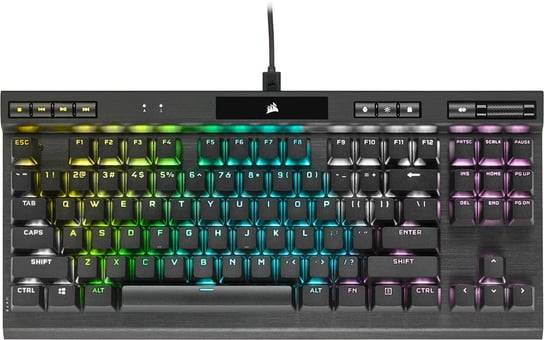 Corsair K70 RGB TKL Mechanical Gaming keyboard, RGB LED light, NA, Wired, Black Corsair