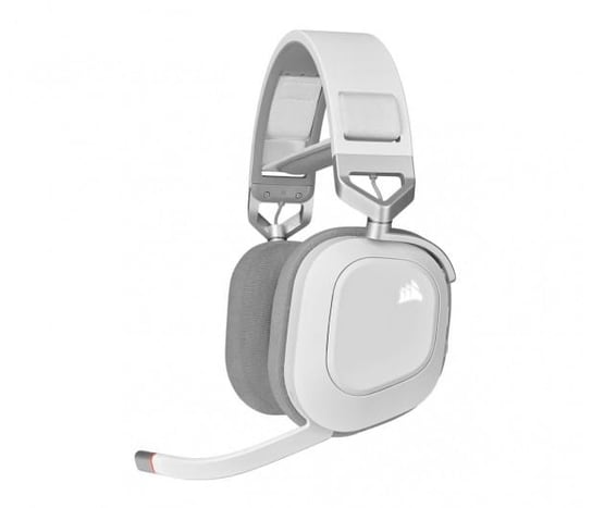 Corsair Słuchawki Bezprzewodowe Hs80 Rgb Gaming Spatial Audio Białe Corsair