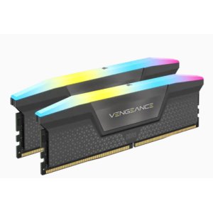 CORSAIR VENGEANCE RGB DDR5 RAM 32 GB (2x16 GB) 5200 MHz CL40 AMD EXPO iCUE Kompatybilna pamięć komputerowa - szara (CMH32GX5M2B5200Z40K) Corsair