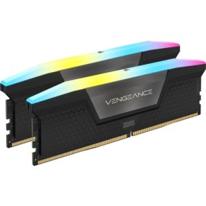 CORSAIR VENGEANCE RGB DDR5 RAM 32 GB (2x16 GB) 6000 MHz CL36 Kompatybilna pamięć komputerowa Intel XMP iCUE - czarna (CMH32GX5M2E6000C36) Corsair