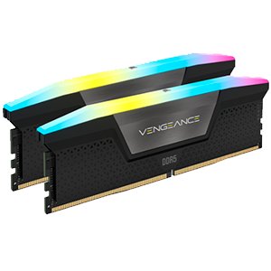 CORSAIR VENGEANCE RGB DDR5 RAM 32 GB (2x16 GB) 6000 MHz CL40 Intel XMP iCUE Kompatybilna pamięć komputerowa - czarna (CMH32GX5M2B6000C40) Corsair