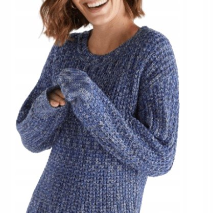 CORTEFIEL DAMSKI SWETER GRANATOWY BASIC M 1VAQ Inna marka