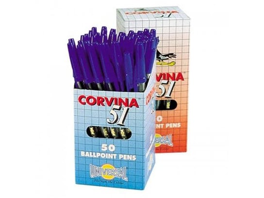 Corvina, Długopis atramentowy 51 Czerwony, 50 szt. Corvina