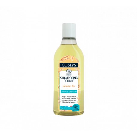 Coslys, Energetyzujący szampon i żel pod prysznic 2w1 z organicznymi zbożami, 250 ml Coslys