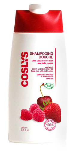 Coslys, witaminizujący szampon i żel pod prysznic 2w1 z czerwonymi owocami, 250 ml Coslys