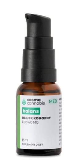 Cosma Canabis, Med Balans, Suplement diety, Olejek konopny, 15 ml Cosma Cannabis
