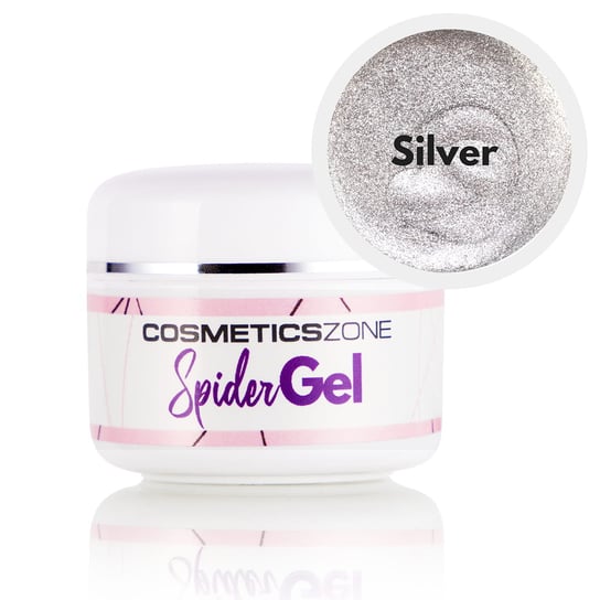 Cosmetics Zone Spider Gel Silver - 5ml Cosmetics Zone