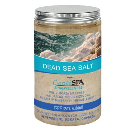 CosmoSPA, sól nieoczyszczona z Morza Martwego, 1200 g CosmoSPA