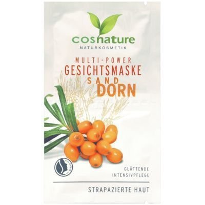 Cosnature, naturalna multi-odżywcza maska do twarzy z rokitnikiem, 2x8 ml Cosnature