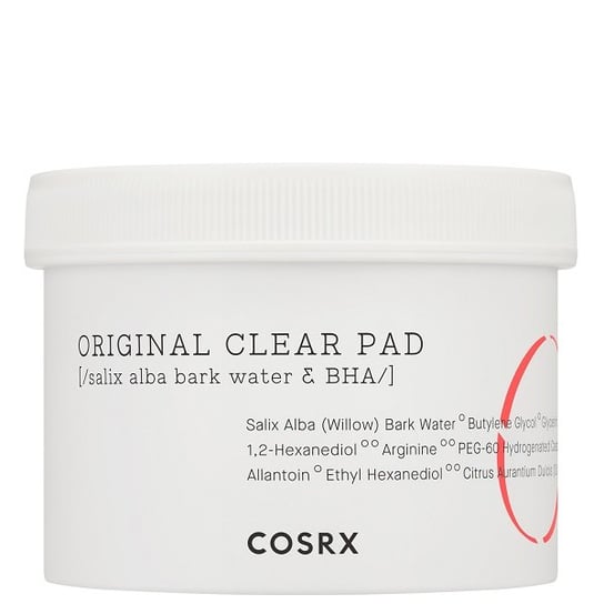 COSRX ONE STEP Original CLEAR PADS - złuszczające płatki oczyszczające 135 ml/70 szt CosRx