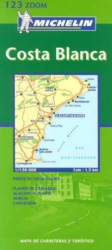 Costa Blanca - Mapa Michelin, Skala 1:130.000 Opracowanie zbiorowe
