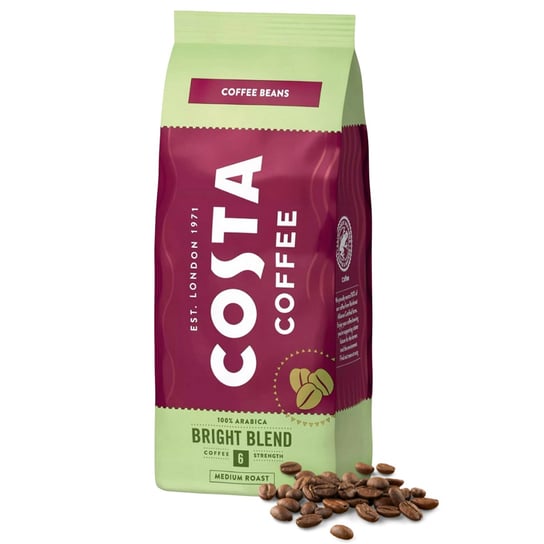 Costa Coffee Kawa Bright Blend Medium Ziarnista, Coffee Beans 1Kg sarcia.eu