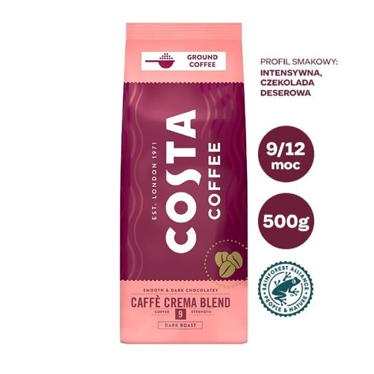 Costa Coffee, kawa mielona Cafe Crema Blend, 500 g Costa Coffee
