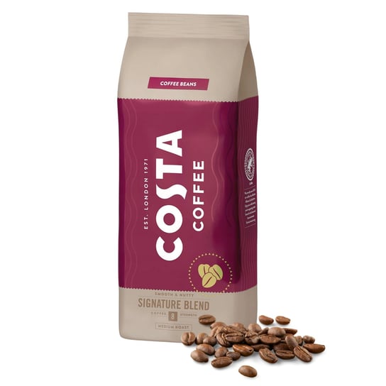 Costa Coffee Kawa Signature Blend Medium Ziarnista, Coffee Beans 1kg Costa Coffee