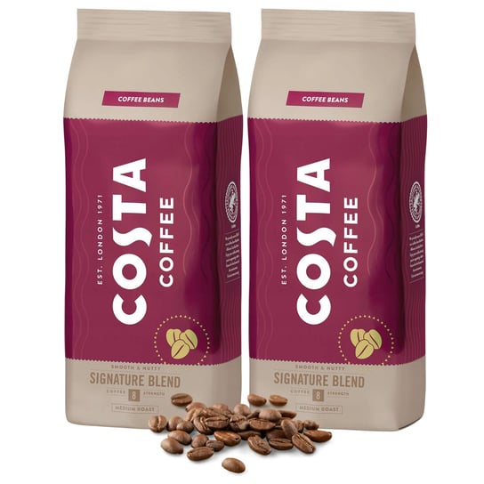 Costa Coffee Kawa Signature Blend Medium Ziarnista, Coffee Beans 2 kg Costa Coffee