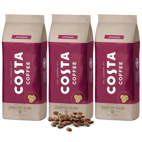 Costa Coffee Kawa Signature Blend Medium Ziarnista, Coffee Beans 3 kg Costa Coffee