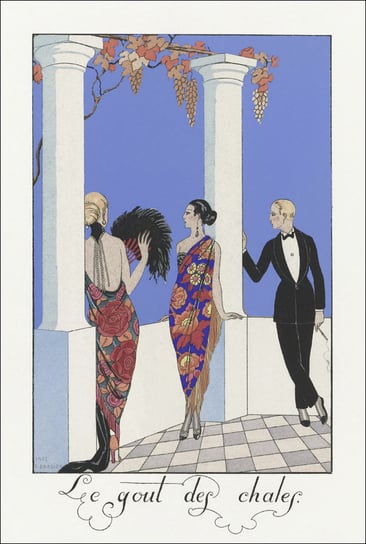 Costumes Parisiens, No. 56: Travestissement d’après Longhi from Journal des Dames et des Modes, George Barbier - plakat 20x30 cm Galeria Plakatu