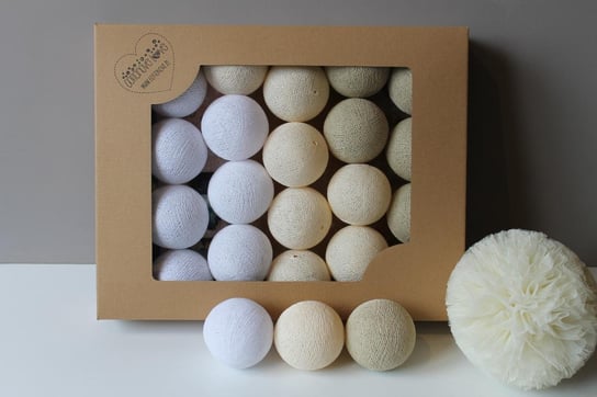 Cotton Balls Perłowe : Ilość sztuk - 10 MIA home