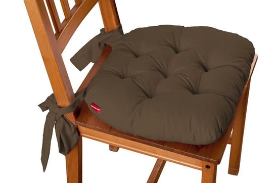 Cotton Panama Siedzisko Marcin na krzesło, Mocca (brąz), 40x37x8 cm Dekoria