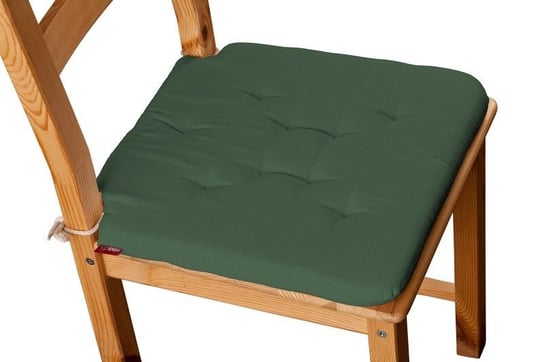 Cotton Panama Siedzisko Olek na krzesło, Forest Green (zielony), 42x41x3,5 cm Dekoria