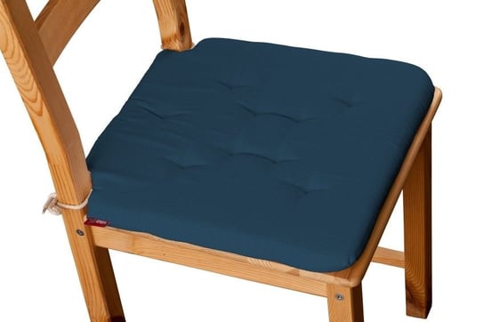 Cotton Panama Siedzisko Olek na krzesło, Ocean Blue (morski niebieski), 42x41x3,5 cm Dekoria