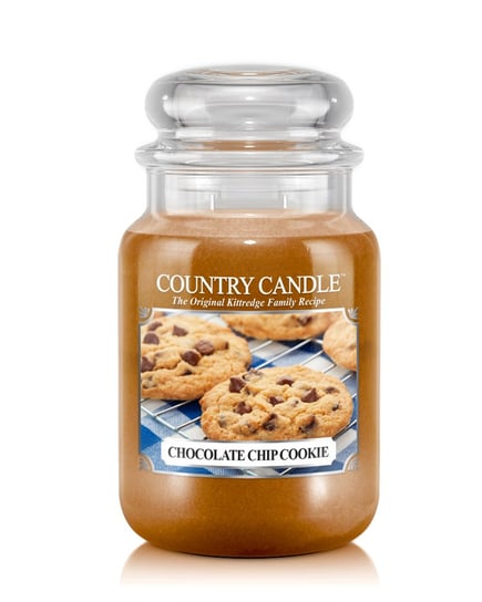 Country Candle, Chocolate Chip Cookie, świeca zapachowa, duży słoik, 2 knoty Country Candle