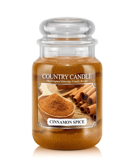 Country Candle, Cinnamon Spice, świeca zapachowa, duży słoik, 2 knoty Country Candle