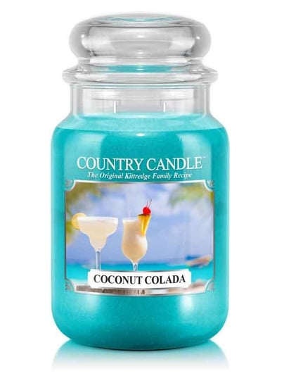 Country Candle, Coconut Colada, świeca zapachowa, duży słoik, 2 knoty Country Candle