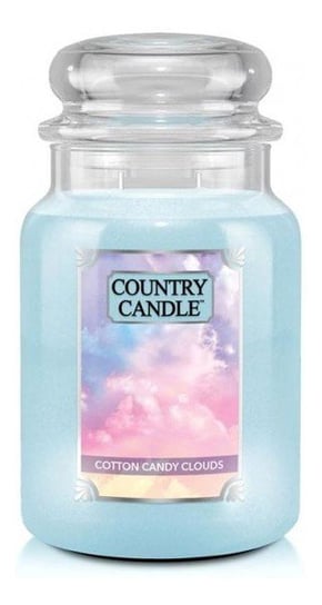 Country Candle Duża Świeca Zapachowa Z Dwoma Knotami Cotton Candy Clouds 680G Country Candle