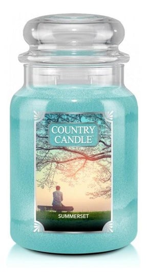 Country Candle Duża Świeca Zapachowa Z Dwoma Knotami Summerset 652G Country Candle