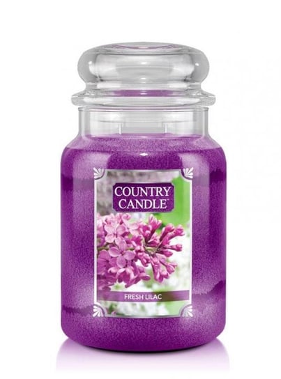 Country Candle, Fresh Lilac, świeca zapachowa, duży słoik, 2 knoty Country Candle