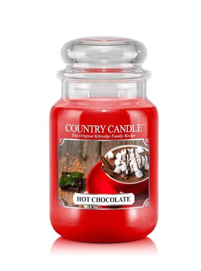 Country Candle, Hot Chocolate, świeca zapachowa, duży słoik, 2 knoty Country Candle