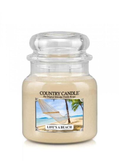 Country Candle, Life s A Beach, świeca zapachowa, średni słoik, 2 knoty Country Candle