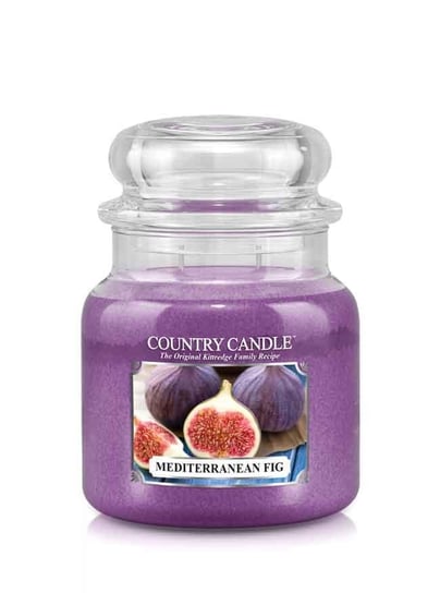 Country Candle, Mediterranean Fig, świeca zapachowa, średni słoik, 2 knoty Country Candle
